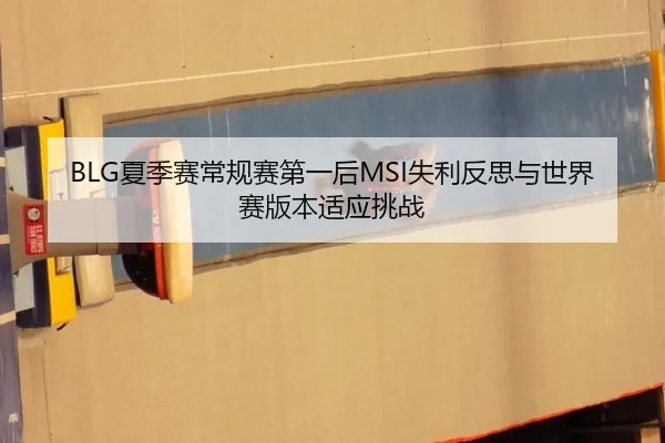 BLG夏季赛常规赛第一后MSI失利反思与世界赛版本适应挑战